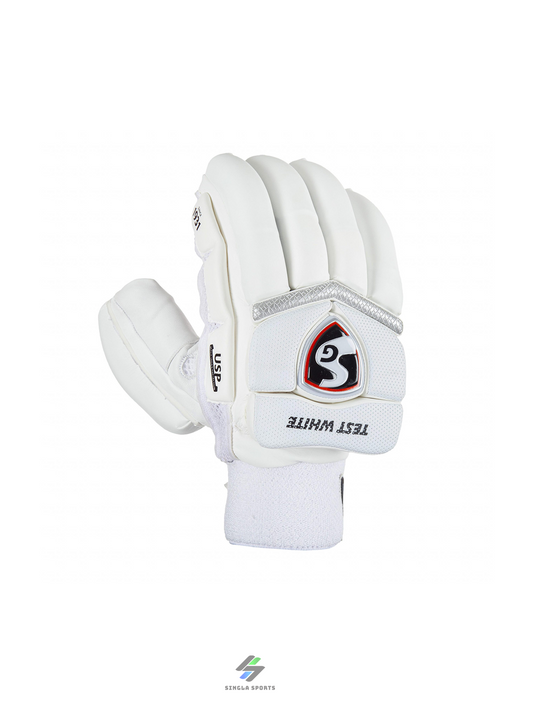 SG Test White with Premium Quality Leather Palm