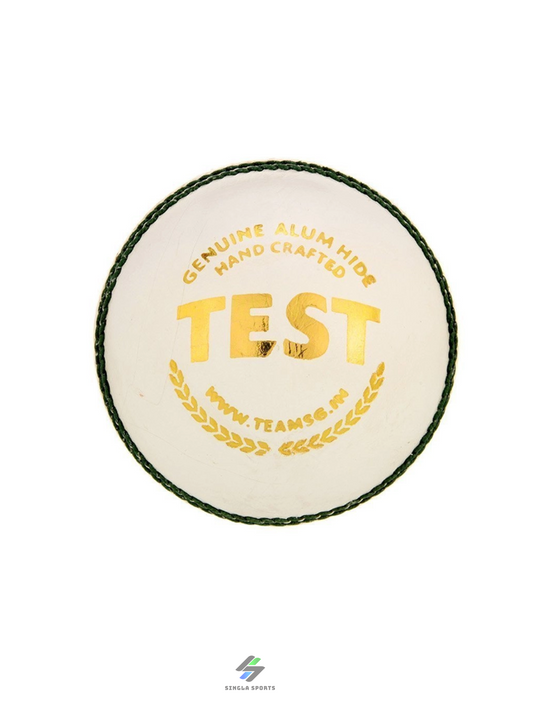 SG Test™ White Premium Quality Four- Piece Water Proof Cricket Leather Ball