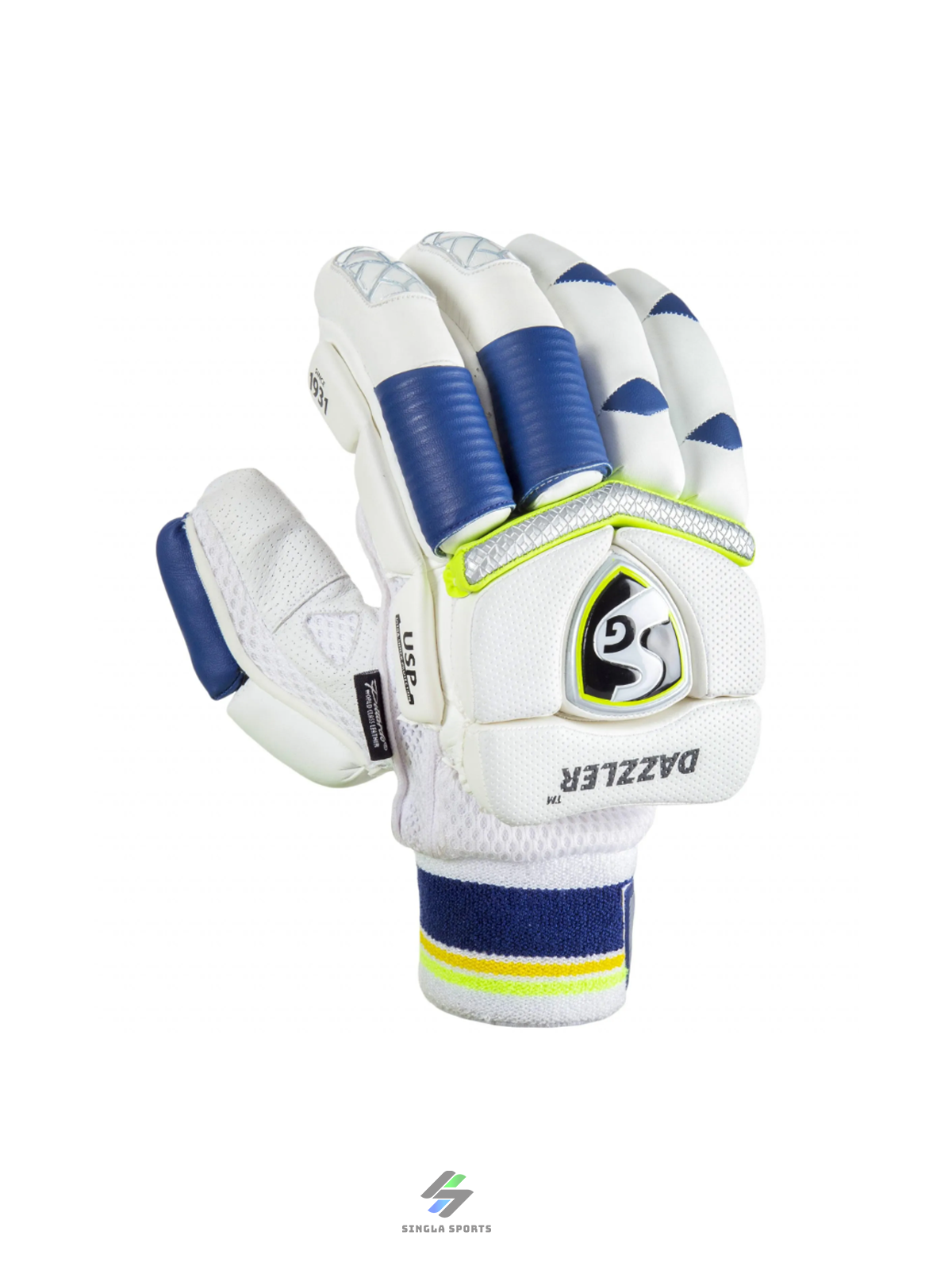 SG Dazzler Batting Gloves with Premium Quality Leather Palm